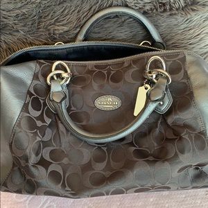 Gray Coach purse